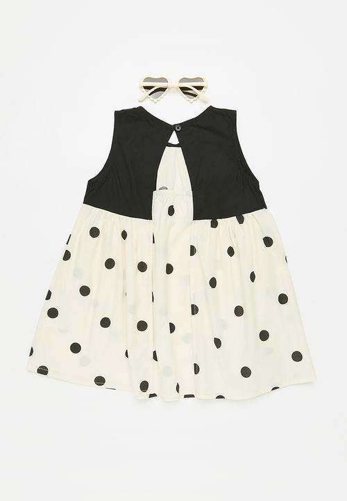 Pop Candy - Polka dot dress - black & white