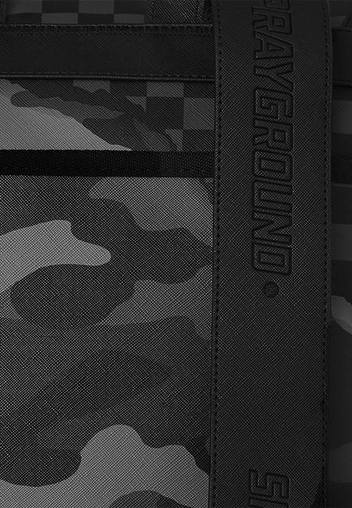 Sprayground - Split up camo Monte Carlo backpack - black & grey
