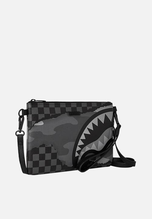Sprayground - Split up tear crossbody - black & grey