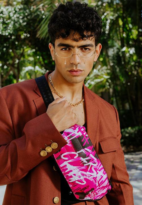 Sprayground - Pink graff city winged savvy crossbody - pink