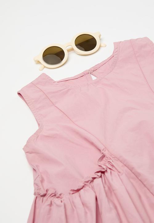 Pop Candy - Ruched pockets dress - pink