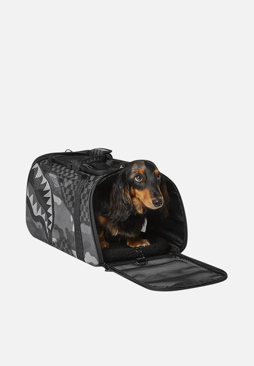 Sprayground - Split up camo tear: pet carrier - black & grey