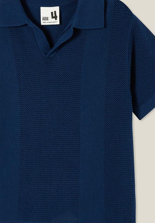 Cotton On - Preston knit polo - in the navy