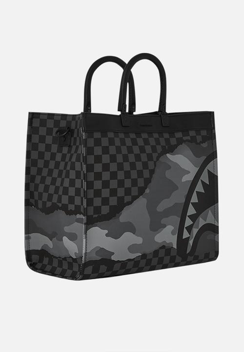 Sprayground - Split up tear tortuga tote - black & grey