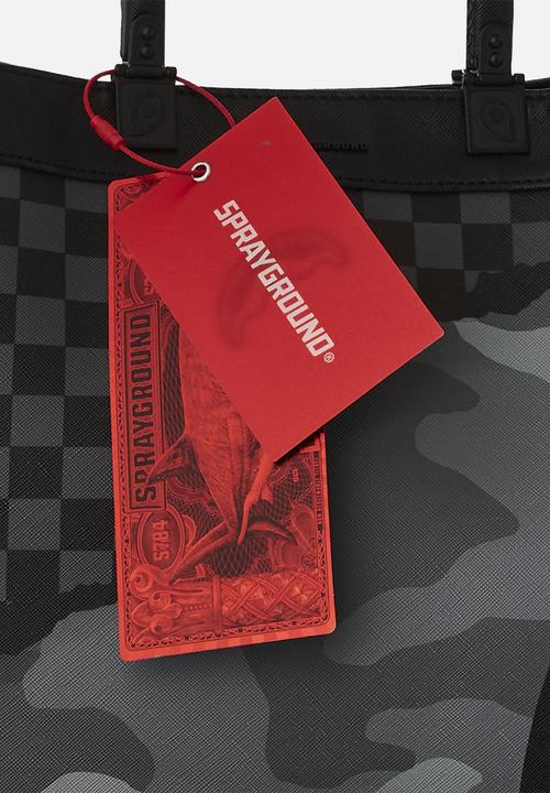 Sprayground - Split up tear tortuga tote - black & grey