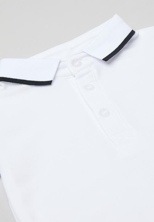 Pop Candy - Collared romper-white