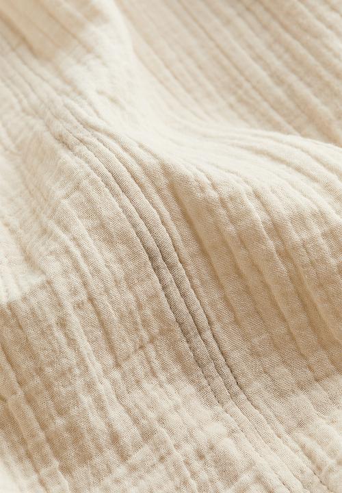 H&M - Muslin popover blouse - light beige
