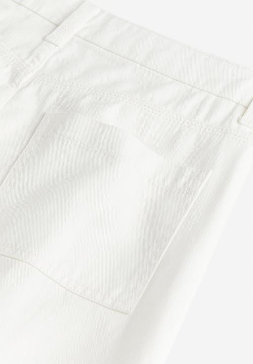 H&M - Twill cargo trousers - cream