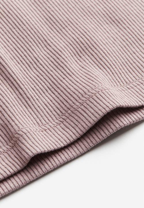 H&M - Fitted T-shirt - dusty pink