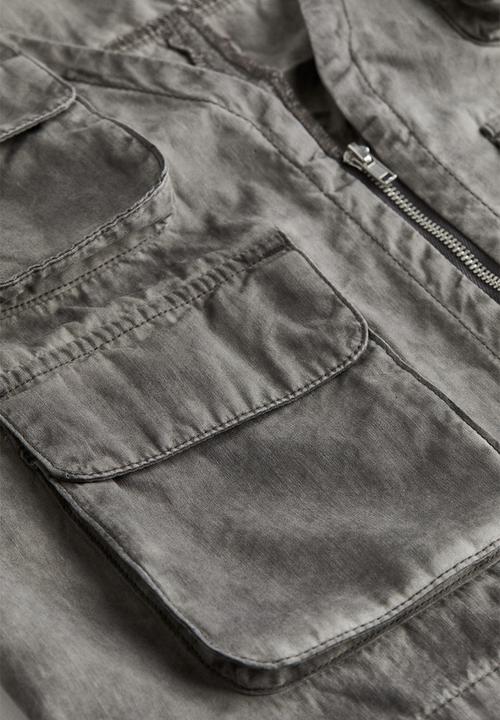 H&M - Distressed-look cargo gilet - dark grey