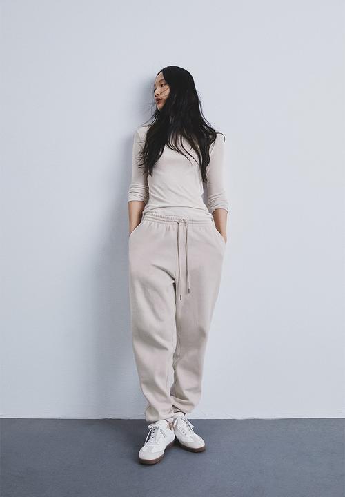 H&M - Cotton-blend sweatpants - beige