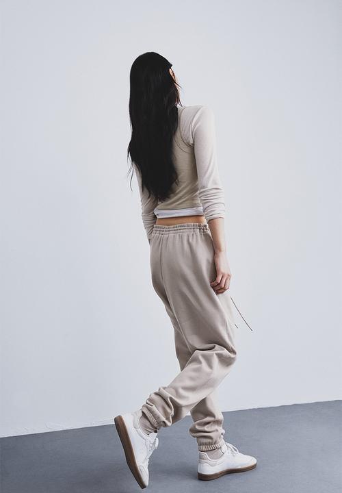 H&M - Cotton-blend sweatpants - beige