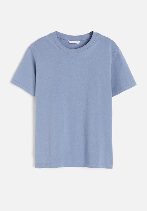 H&M - Cotton T-shirt - dusty blue