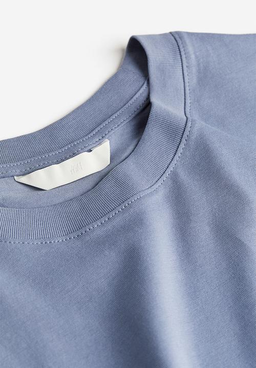 H&M - Cotton T-shirt - dusty blue