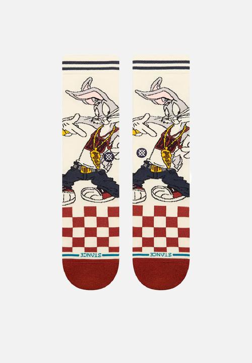 Stance Socks - BUGS CREW - VINTAGEWHITE