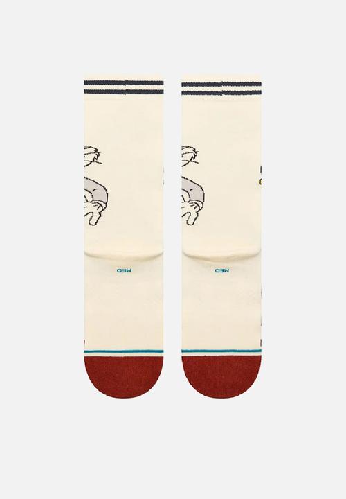 Stance Socks - BUGS CREW - VINTAGEWHITE