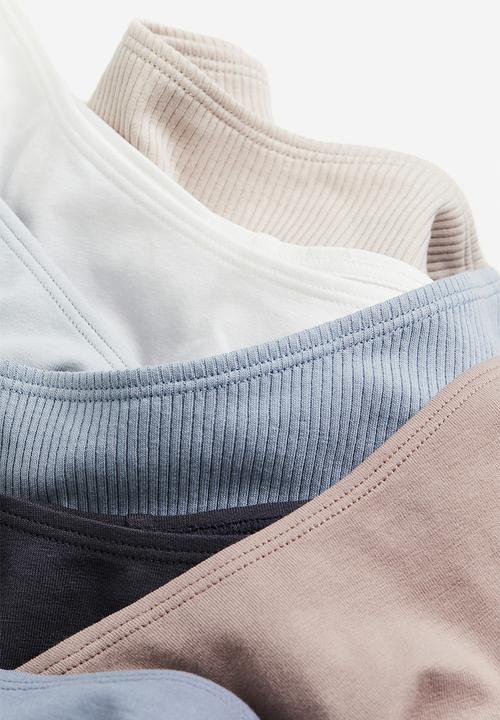 H&M - 7-Pack brazilian briefs - light blue dark grey