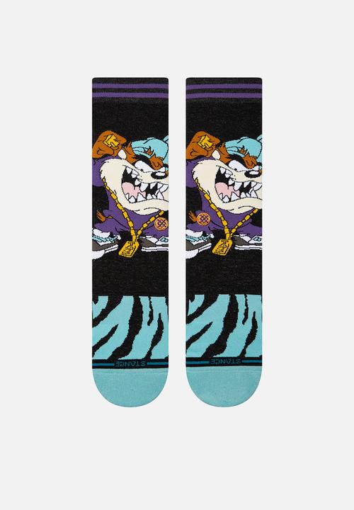 Stance Socks - TAZ CREW - BLACK