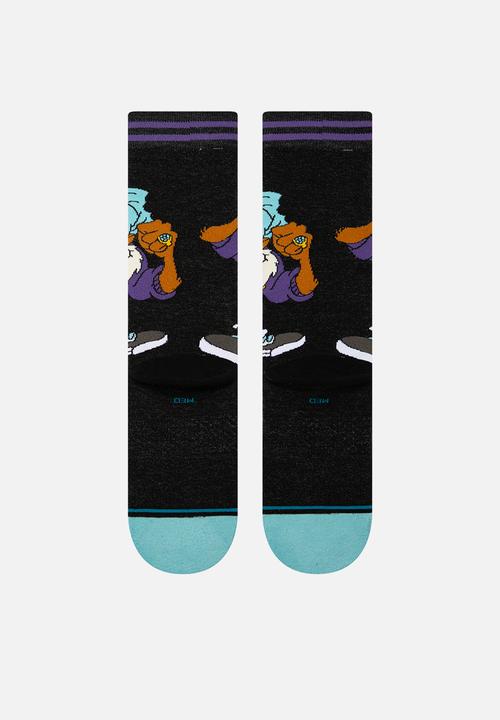 Stance Socks - TAZ CREW - BLACK