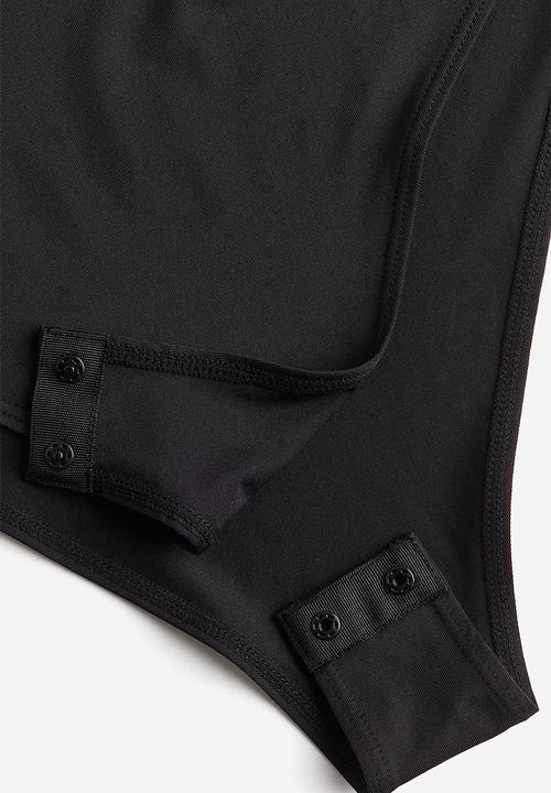 H&M - Bead-detail body - black