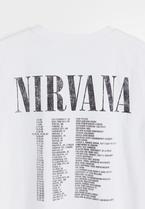 H&M - T-shirt with a motif - white nirvana