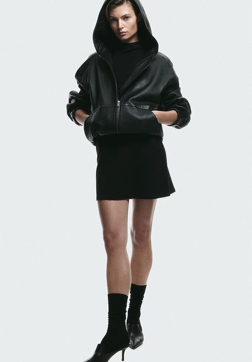 H&M - Draped jersey dress - black