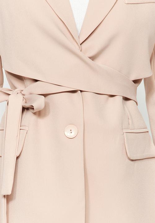 Trendyol - Woven blazer jacket with regular lined - stone 