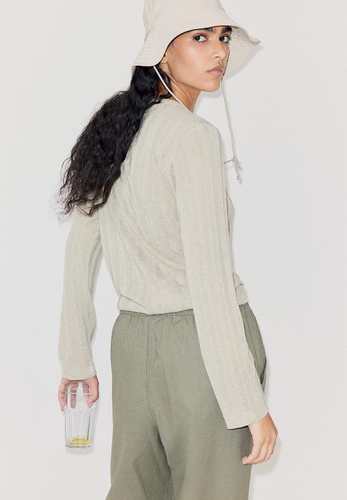 H&M - Linen-blend joggers - khaki green