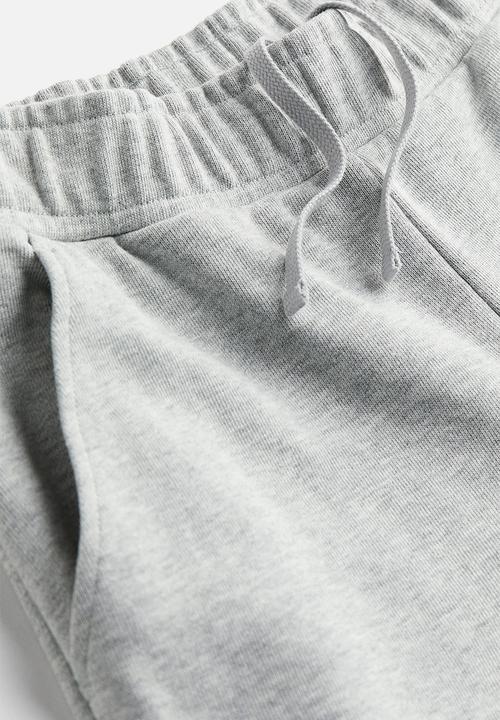 H&M - Straight sweatpants - light grey marl