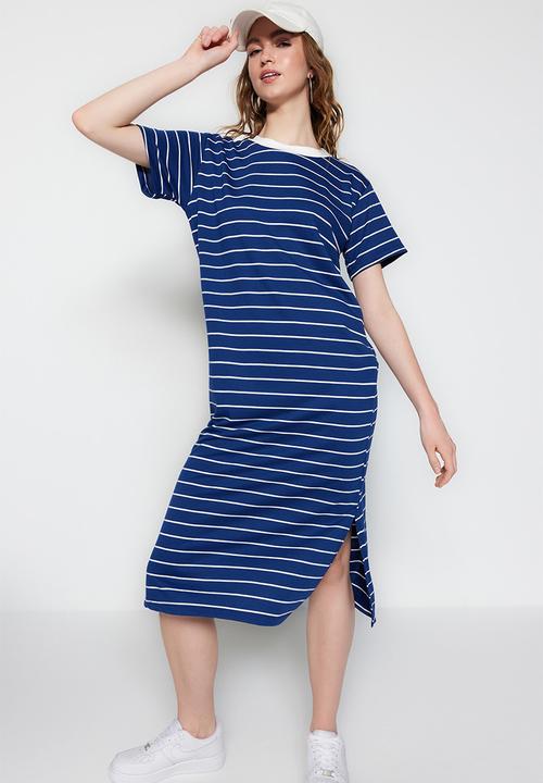 Trendyol Women Mini Shift Relaxed Fit Knit Dress Vestido De