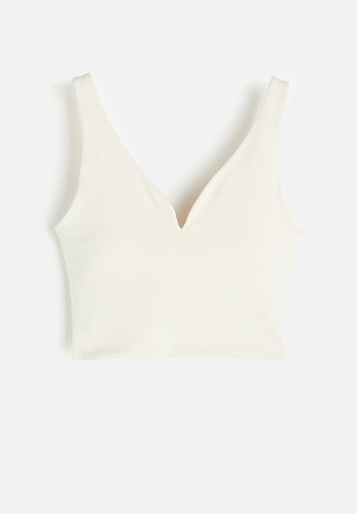 H&M - Softmove™ medium support sports bra - cream