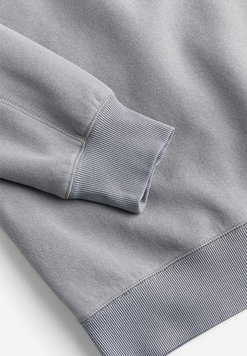 H&M - Oversized printed sweatshirt - grey/modernism