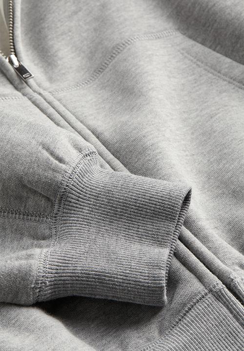 H&M - Oversized zip-through hoodie - grey