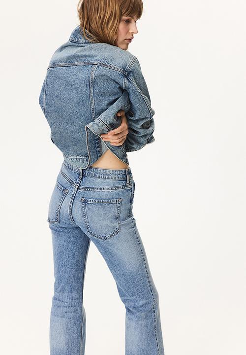 H&M - Bootcut high jeans - light denim blue