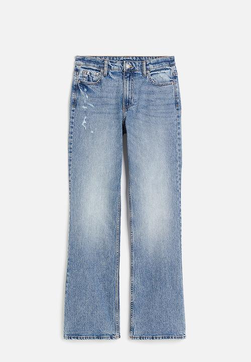 H&M - Bootcut high jeans - light denim blue