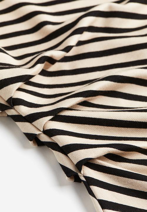 H&M - Draped jersey dress - beigei