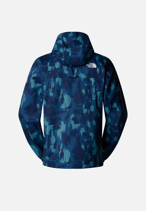 The North Face - MA Hooded wind jacket print- Summit Navy Painted Mountains Print (6VI)