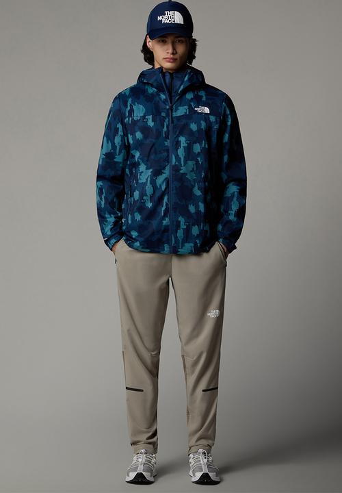 The North Face - MA Hooded wind jacket print- Summit Navy Painted Mountains Print (6VI)