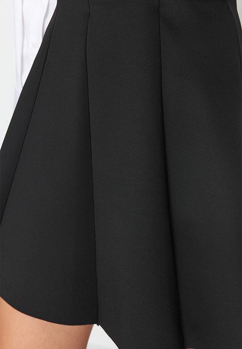 Trendyol - Skater mini knitted skirt - black