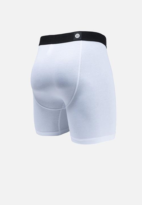 Stance Socks - Standard 6in boxer brief cotton blend - white