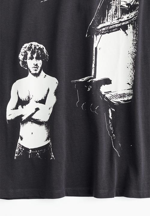 H&M - Oversized printed T-shirt - black jack harlow