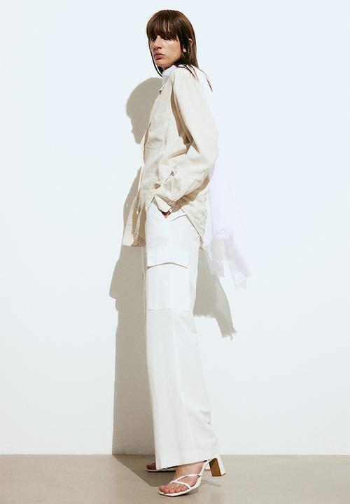H&M - Linen-blend shirt - beige