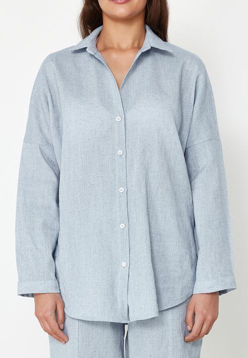 Trendyol - Woven shirt and trousers set - gray