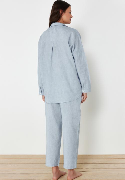 Trendyol - Woven shirt and trousers set - gray
