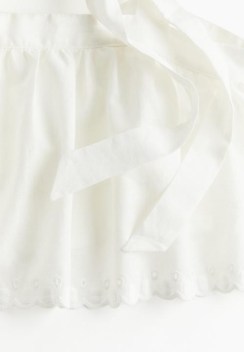 H&M - Linen-blend top - white