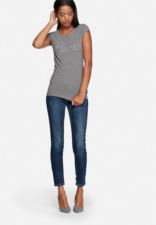 GUESS - Rhinestone Circle Tee