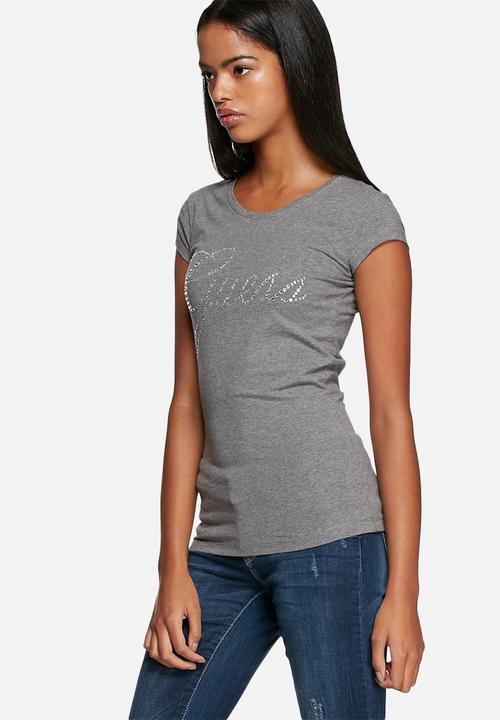 GUESS - Rhinestone Circle Tee