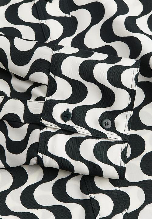H&M - Twill blouse - black patterned 