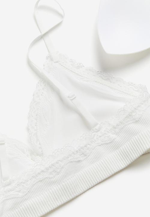 H&M - Seamless soft bra - white