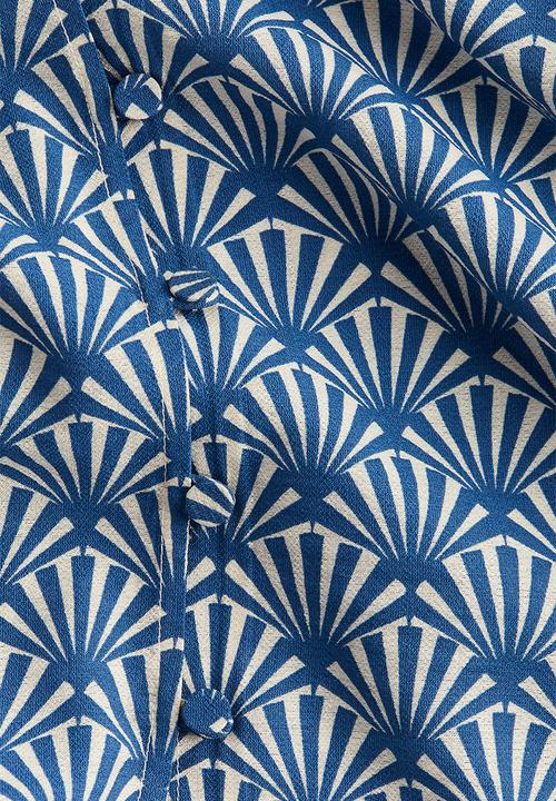 H&M - A-line dress - blue patterned